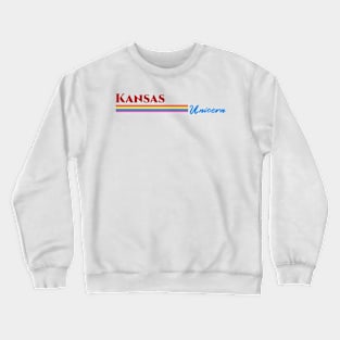 Kansas Unicorn Gift Crewneck Sweatshirt